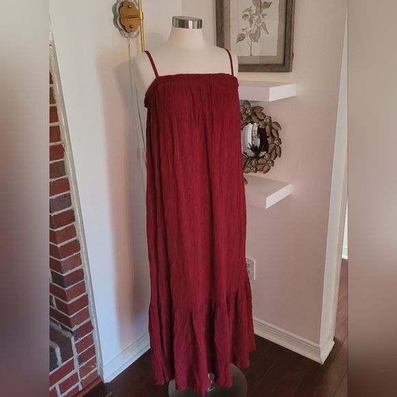 NWOT Soma Red Maxi Dress - Picture 1 of 10